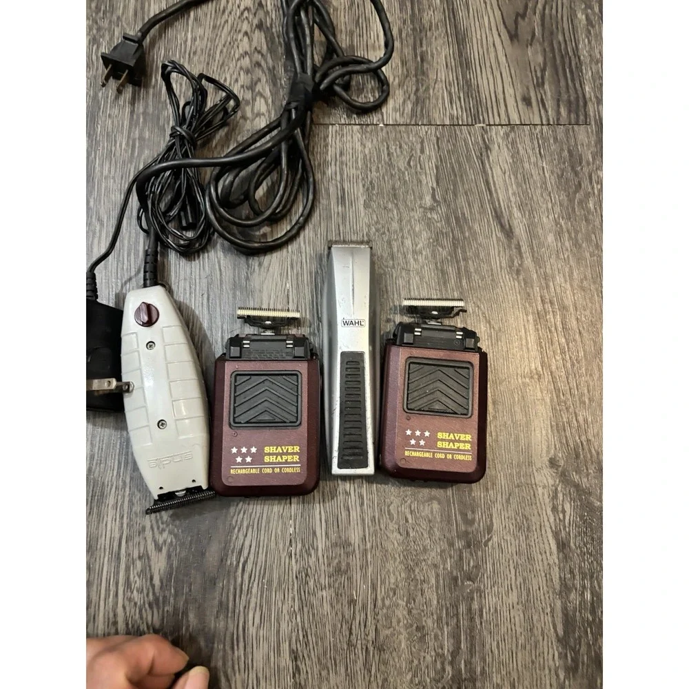 Bundle of 4 Wahl & Andis Electric Hair Trimmers / Shavers (Parts Only)